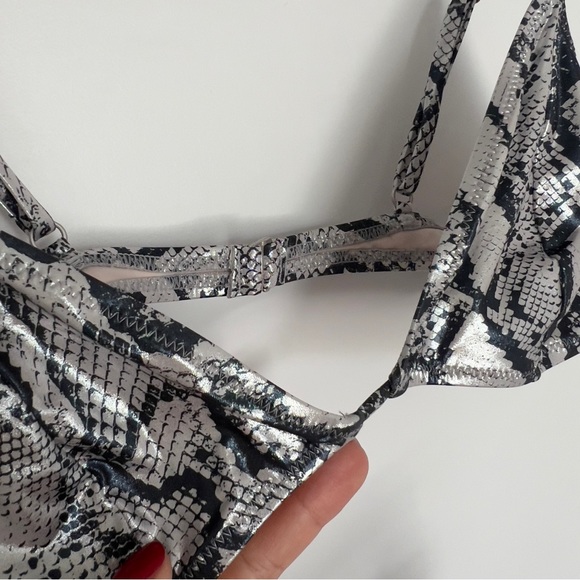 NWOT Bond Eye Metallic Snakeskin Bikini - Picture 6 of 13